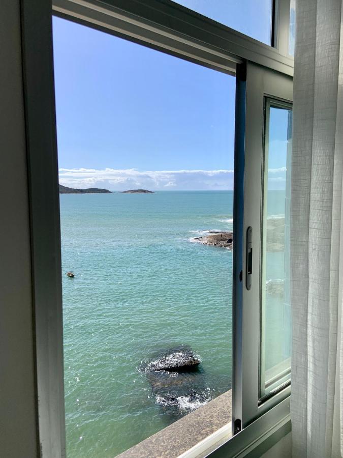 Apartamento Vista Do Mar, Pe Na Areia E Aguas Tranquilas, No Cento De Guarapari Bagian luar foto